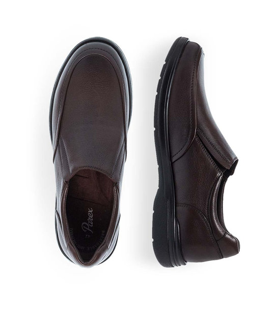 Mens Leather Slip On Shoes Parex 12932008