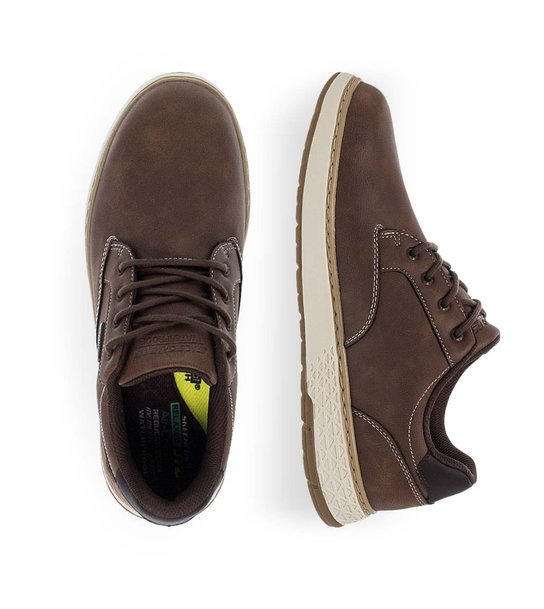 Mens Leather Casual Shoes Skechers 205234_Brn