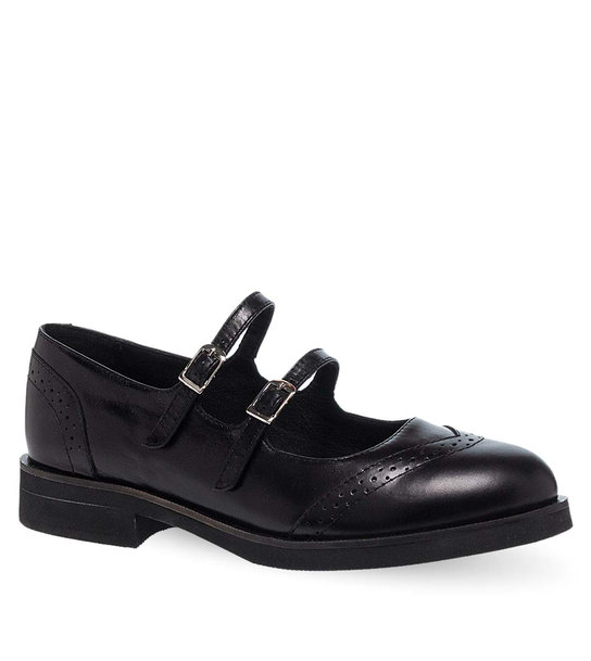 Women's Leather Mary Jane Shoes Maison Minrelle 13232015