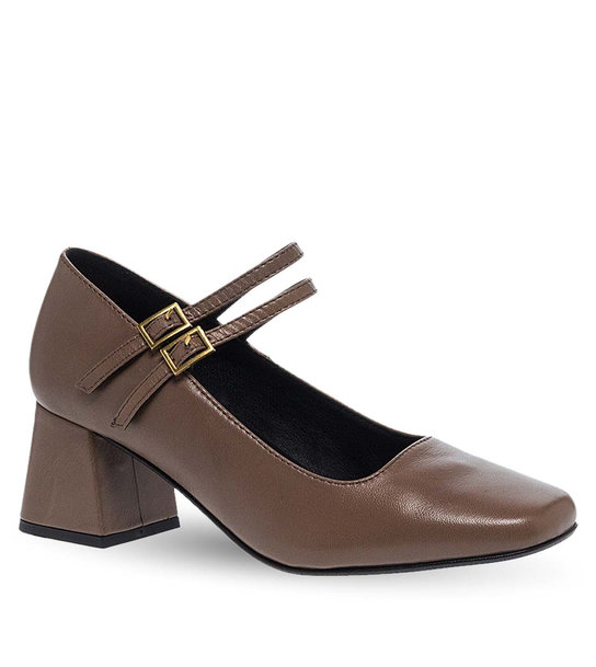 Women's Leather Mary Jane Shoes Maison Minrelle 13232009