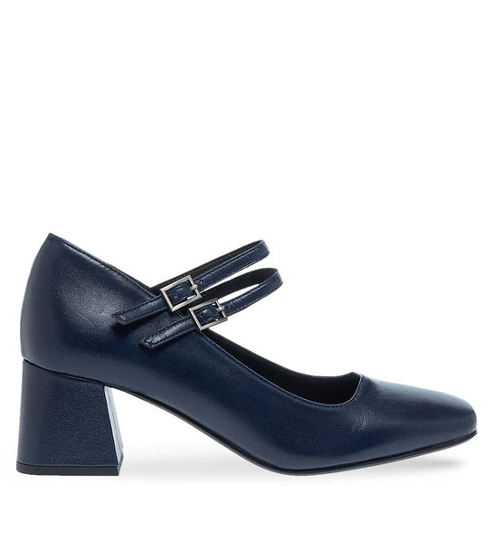 Womens Leather Mary Jane Shoes Maison Minrelle 13232009