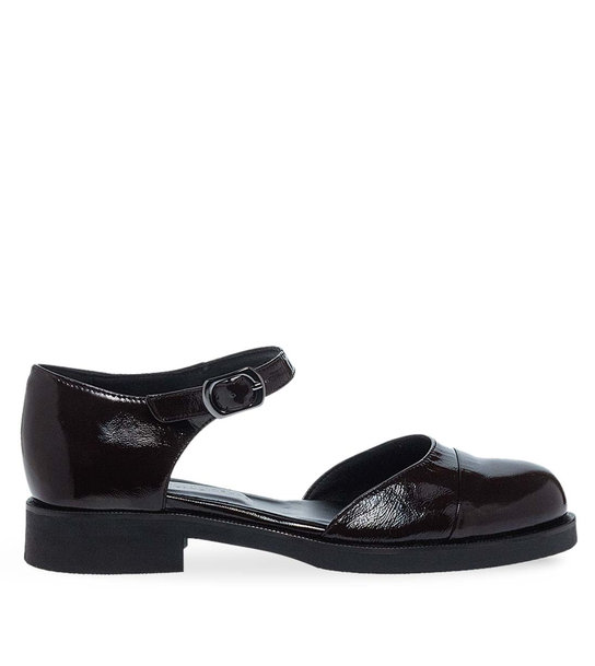 Womens Leather Mary Jane Shoes Maison Minrelle 13232017