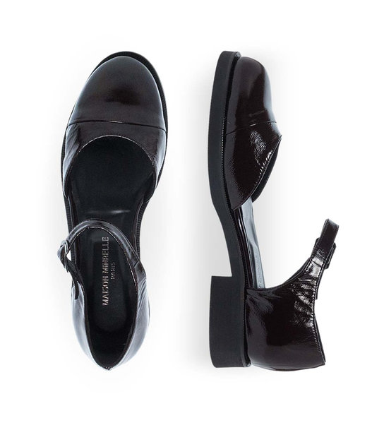 Womens Leather Mary Jane Shoes Maison Minrelle 13232017