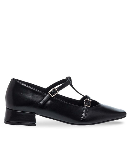 Womens Leather Mary Jane Shoes Maison Minrelle 13232019