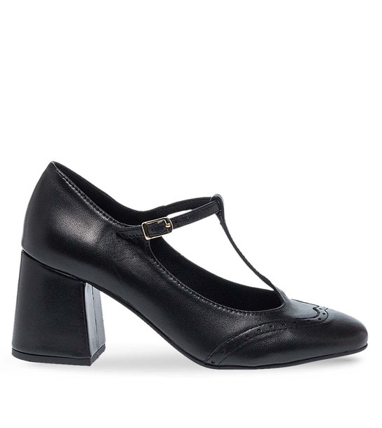 Womens Leather Mary Jane Shoes Maison Minrelle 13232018