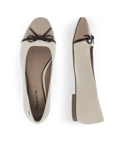 Womens Leather Ballerinas Tamaris 1-22137-46-430