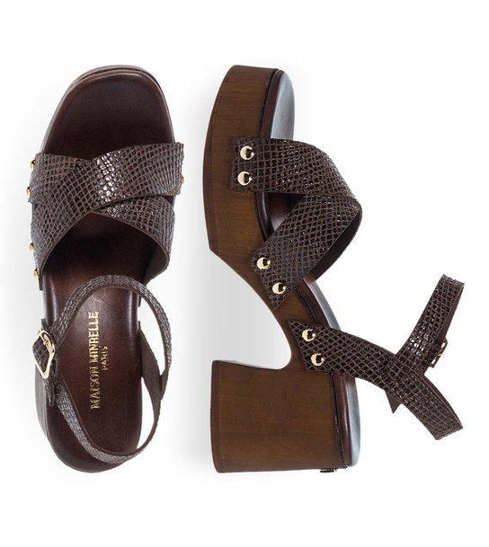 Womens Leather Sandals Maison Minrelle 11633180