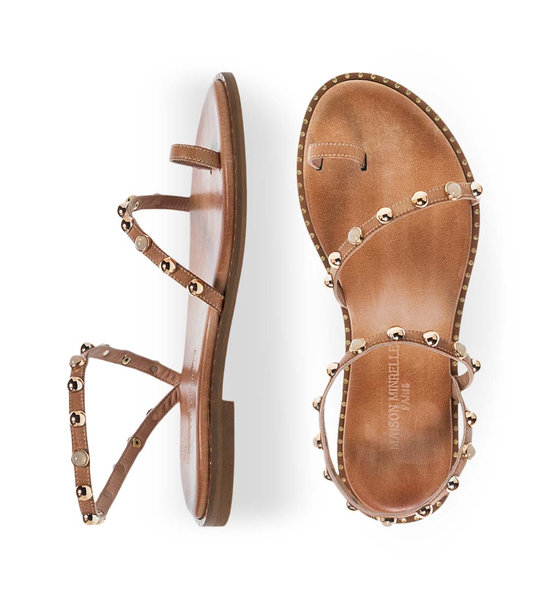 Womens Leather Sandals Maison Minrelle 11633181