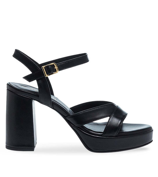 Womens Leather Heeled Sandals Maison Minrelle 11633284