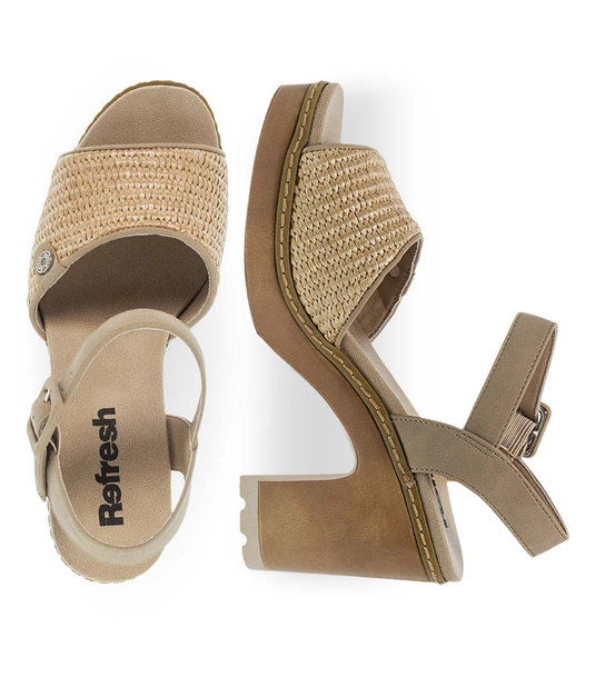 Γυναικεία Comfort Πέδιλα Refresh 175281 Taupe