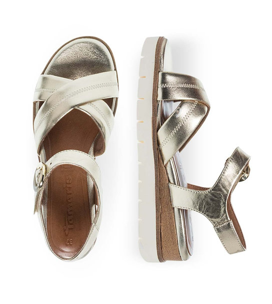 Γυναικεία Δερμάτινα Comfort Πέδιλα Tamaris 1-28202-42 933