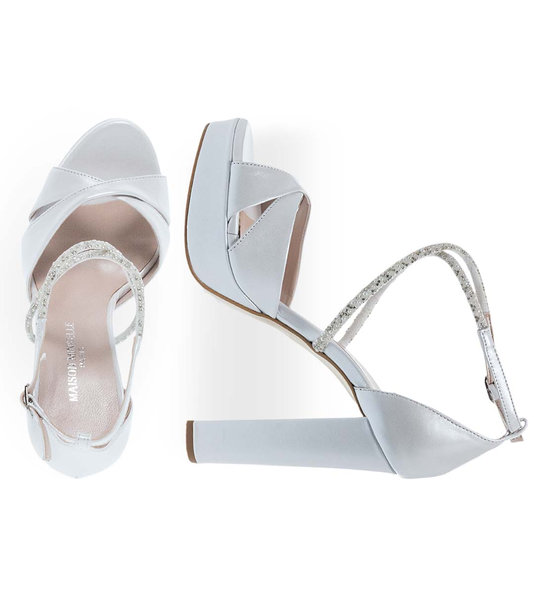Womens Leather Bridal Shoes Maison Minrelle 13333003