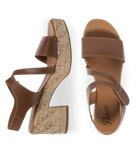 Womens Leather Heeled Sandals Parex 11633227