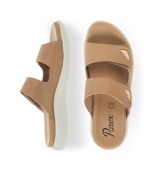 Γυναικείες Δερμάτινες Παντόφλες Comfort Parex 12133000