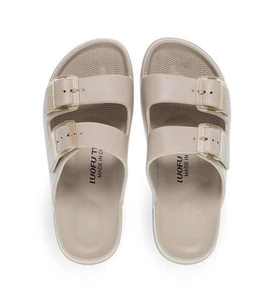 Women's Slides With Two Straps Luofu 11833059