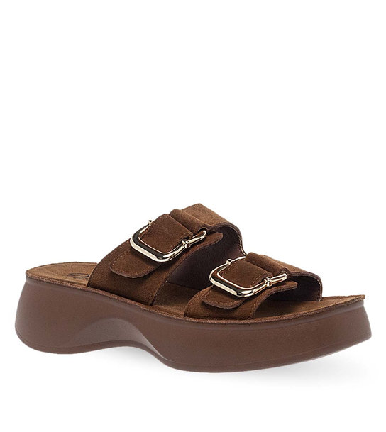Γυναικεία Δερμάτινα Flatform Parex 12733007