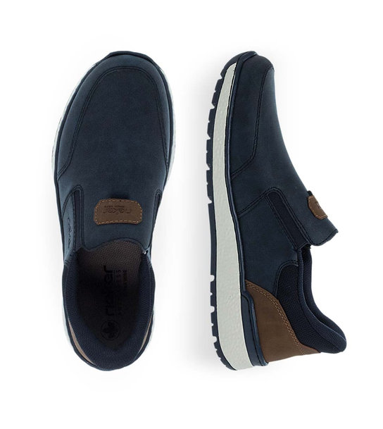 Ανδρικά Δερμάτινα Slip On Παπούτσια Rieker B9057-14