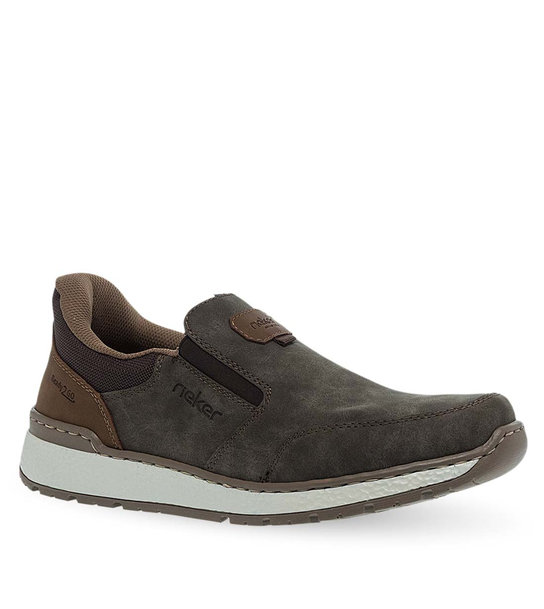 Ανδρικά Δερμάτινα Slip On Παπούτσια Rieker B9057-25