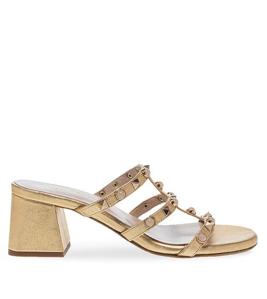 Womens Leather Heeled Sandals Maison Minrelle 11633145