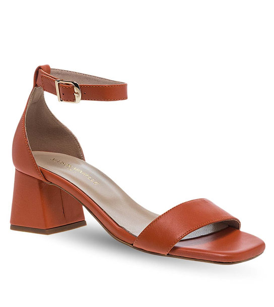 Women's Leather Heeled Sandals Maison Minrelle 11633153