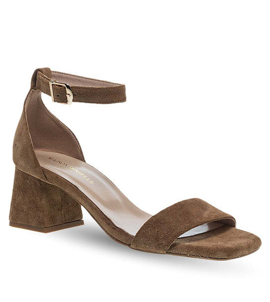 Women's Leather Heeled Sandals Maison Minrelle 11633155