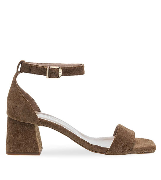 Womens Leather Heeled Sandals Maison Minrelle 11633155