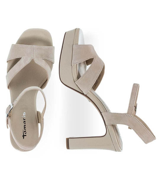 Womens Leather Heeled Sandals Tamaris 1-28309-42 251