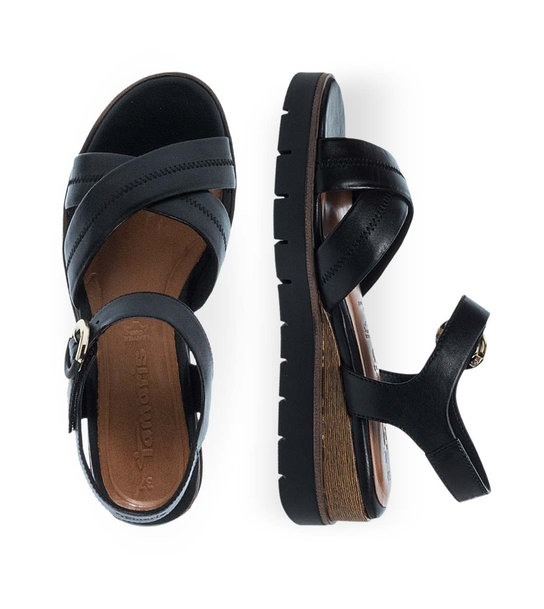 Γυναικεία Δερμάτινα Comfort Πέδιλα Tamaris 1-28202-42 003