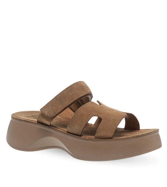 Γυναικεία Δερμάτινα Flatform Parex 12733009