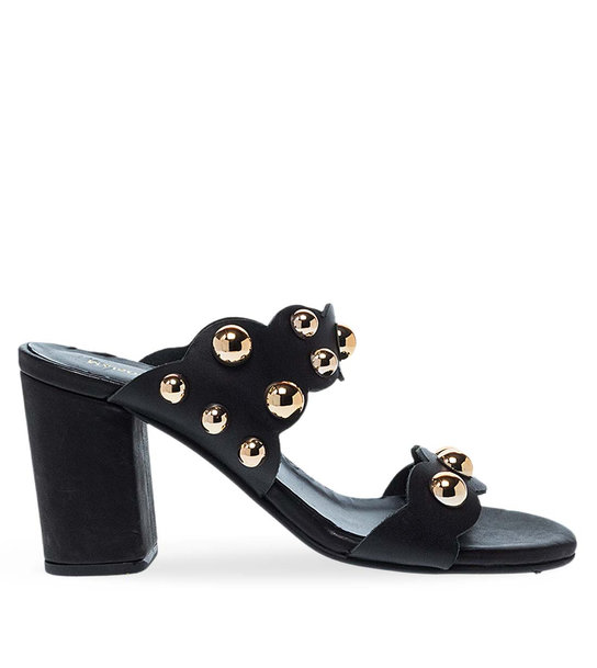 Womens Leather Heeled Sandals Maison Minrelle 11633146