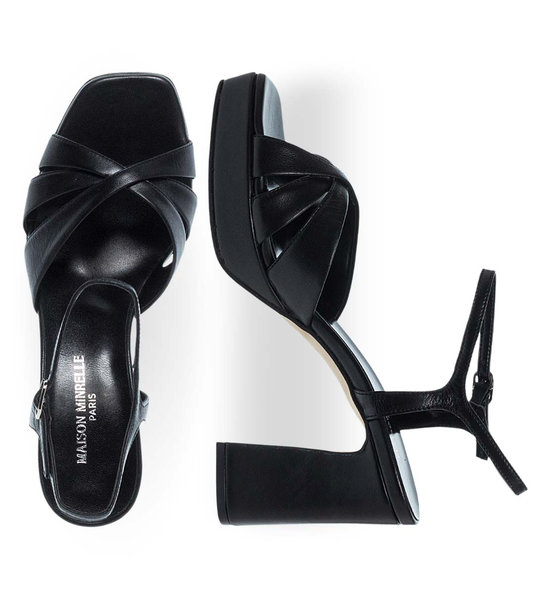 Womens Leather Sandals Maison Minrelle 11633414