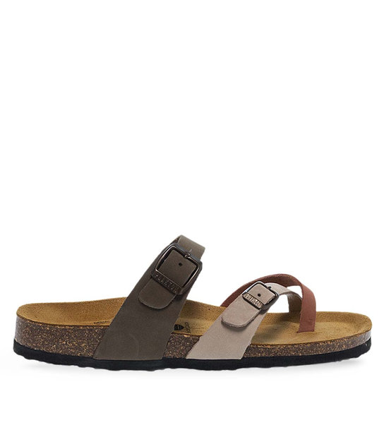Womens Leather Sandals Plakton 181032 Maquilaj/Hielo/Kak