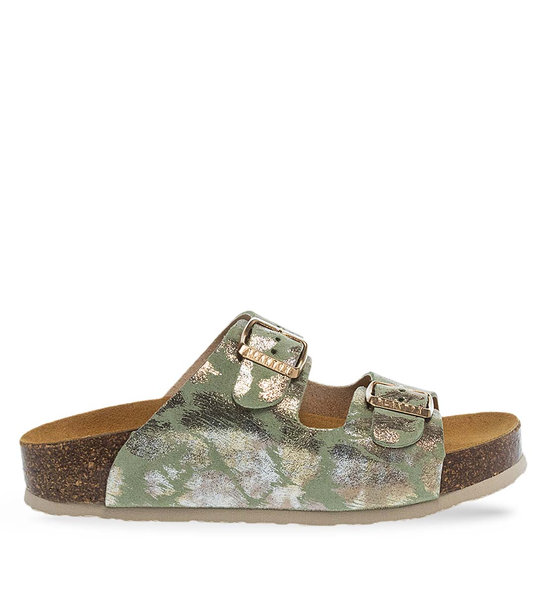 Womens Leather Sandals Plakton 340010 Menta Sa