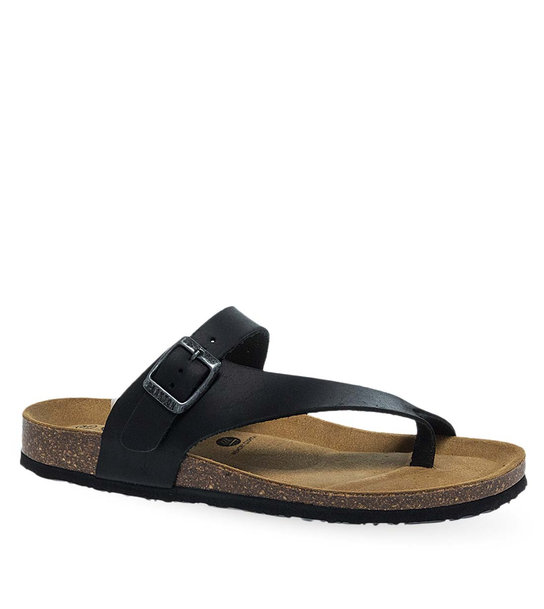 Γυναικεία Δερμάτινα Σανδάλια Plakton 185446 Negro Sa