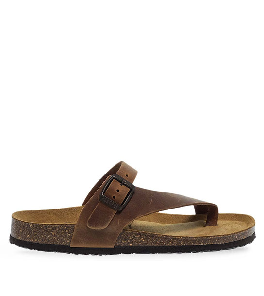 Womens Leather Sandals Plakton 185446 Roble 225 X