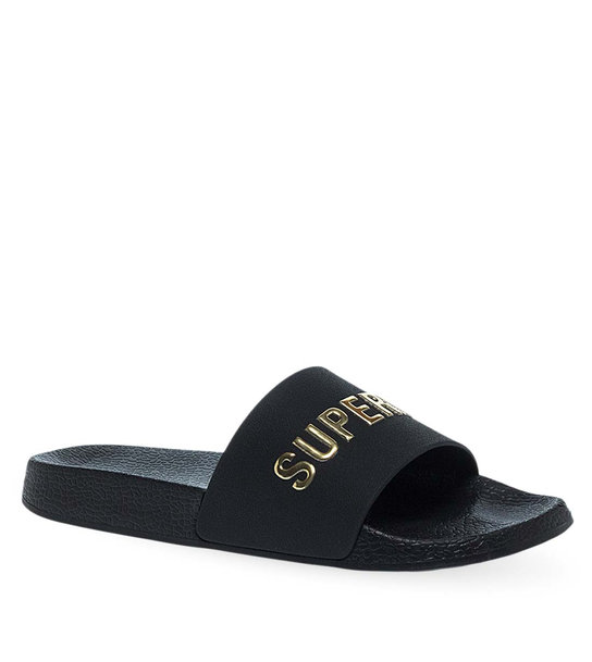 Mens Slides Superdry Wf310257A Black/Gold