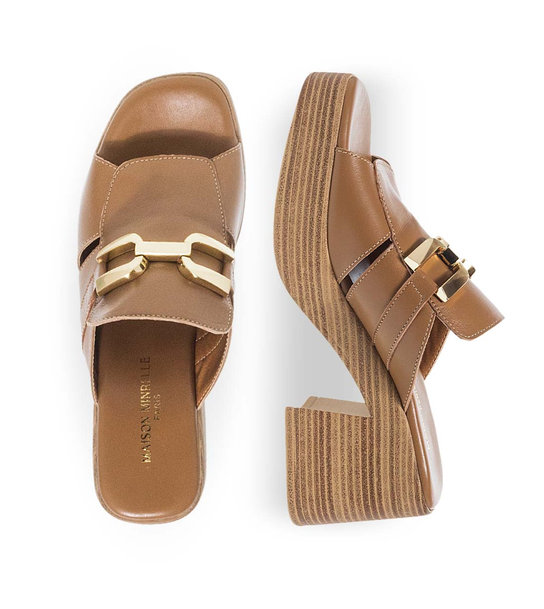 Womens Leather Mules Maison Minrelle 13029015