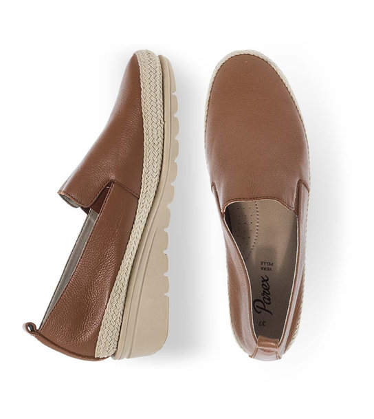 Γυναικεία Δερμάτινα Slip On Παπούτσια Parex 12931009