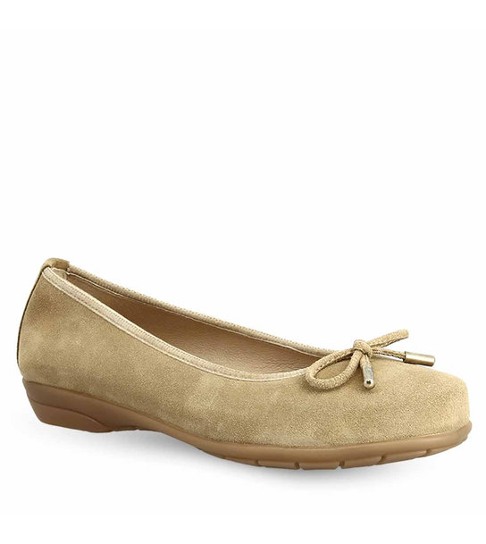 Γυναικείες Δερμάτινες Suede Μπαλαρίνες Parex 10421004