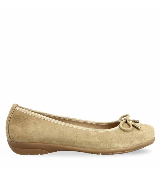 Womens Suede Leather Ballerinas Parex 10421004