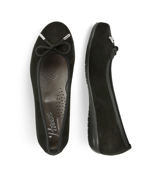 Womens Suede Leather Ballerinas Parex 10421004