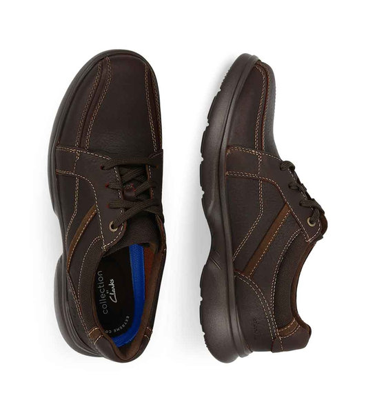 Μens Leather Sneakers Clarks 26153326 Bradley Walk