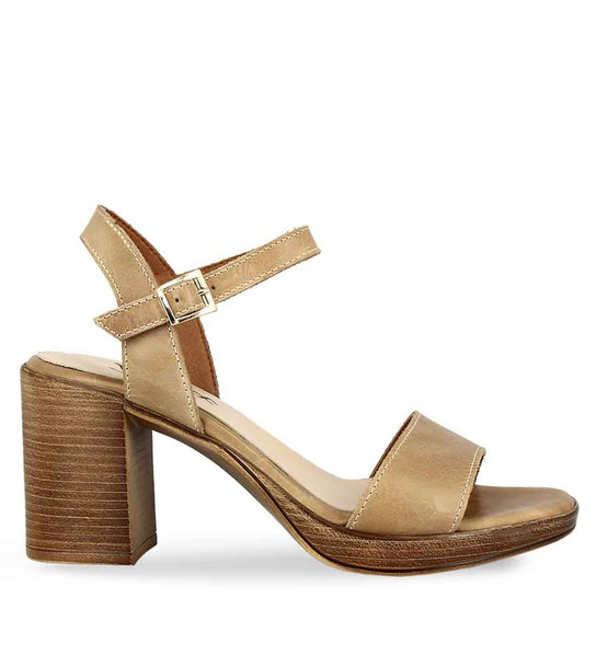 Womens Leather Heeled Sandals Parex 11625099