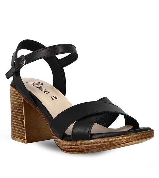 Γυναικεία Δερμάτινα Ψηλά Πέδιλα Parex 11625100