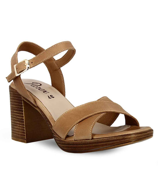 Γυναικεία Δερμάτινα Ψηλά Πέδιλα Parex 11625100