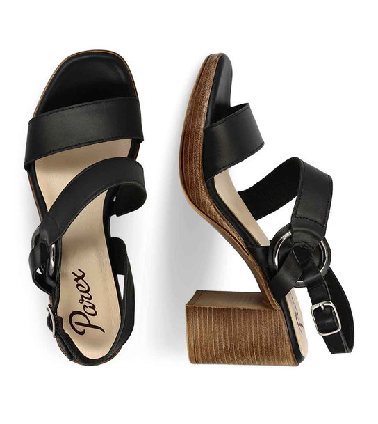 Womens Leather Heeled Sandals Parex 11625101