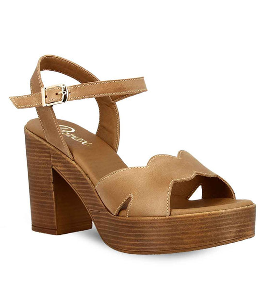 Γυναικεία Δερμάτινα Ψηλά Πέδιλα Parex 11625103