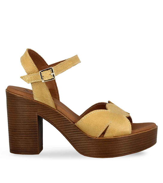Womens Leather Heeled Sandals Parex 11625103
