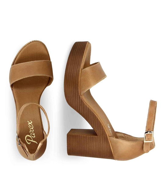 Womens Leather Heeled Sandals Parex 11625108