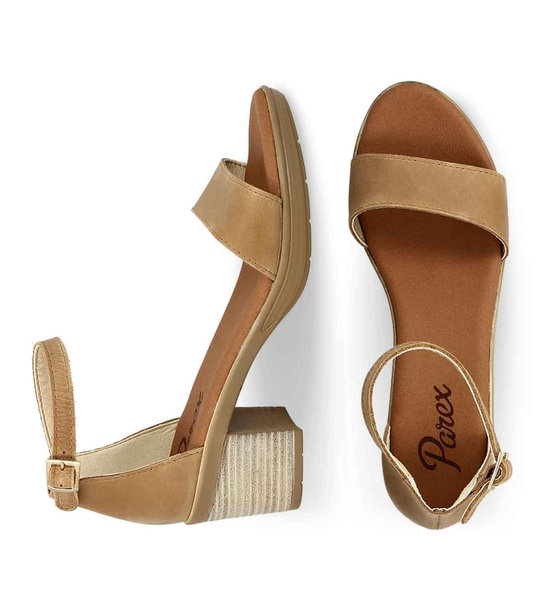 Womens Leather Heeled Sandals Parex 11625110